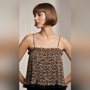 H&M Leopard Print Camisole Top